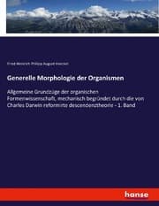Cover von Generelle Morphologie der Organismen
