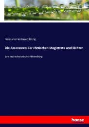 Cover von Die Assessoren der römischen Magistrate und Richter