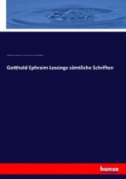 Cover von Gotthold Ephraim Lessings sämtliche Schriften