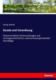 Cover von Gesetz und Verordnung