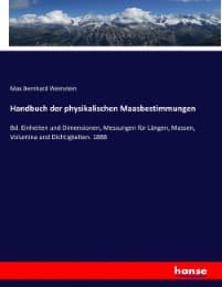Cover von Handbuch der physikalischen Maasbestimmungen