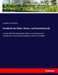 Cover von Handbuch der Münz- Maass- und Gewichtskunde