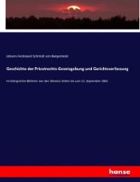 Cover von Geschichte der Privatrechts-Gesetzgebung und Gerichtsverfassung
