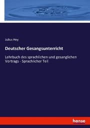Cover von Deutscher Gesangsunterricht