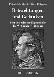 Cover von Betrachtungen und Gedanken