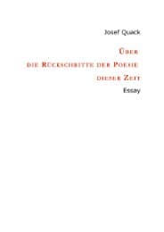 Cover von Über die Rückschritte der Poesie dieser Zeit