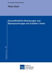 Cover von Gesundheitliche Belastungen und Beanspruchungen von Erzieher/-innen