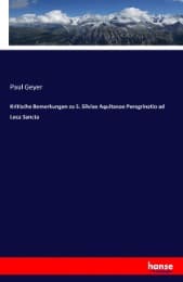 Cover von Kritische Bemerkungen zu S. Silviae Aquitanae Peregrinatio ad Loca Sancta