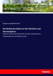 Cover von Die Rechte des Staats an den Domänen und Kammergütern