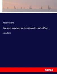 Cover von Von dem Ursprung und den Absichten des Übels