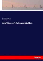 Cover von Jorg Wickram's Rollwagenbüchlein