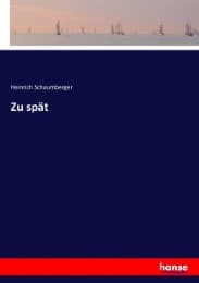 Cover von Zu spät