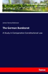 Cover von The German Bundesrat