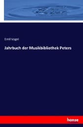 Cover von Jahrbuch der Musikbibliothek Peters