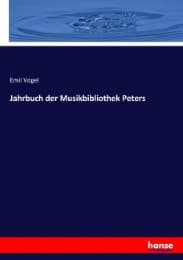 Cover von Jahrbuch der Musikbibliothek Peters