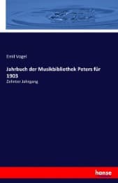 Cover von Jahrbuch der Musikbibliothek Peters für 1903