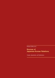 Cover von Sources of Japanese-Korean Relations