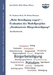 Cover von Mehr Beteiligung wagen - Evaluation des Modellprojekts Strukturierte Bürgerbeteiligung