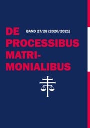 Cover von De Processibus Matrimonialibus