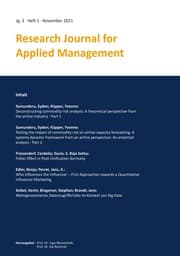 Cover von Research Journal for Applied Management - Jg. 2, Heft 1