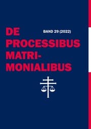 Cover von De Processibus Matrimonialibus