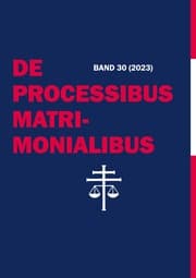 Cover von De Processibus Matrimonialibus
