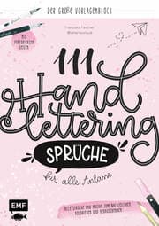 Cover von 111 Handlettering-Sprüche für alle Anlässe - Der große Vorlagenmblock