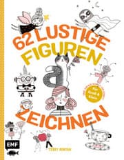 Cover von 62 lustige Figuren zeichnen - Für Groß und Klein!