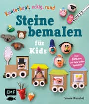 Cover von Kunterbunt, eckig, rund - Steine bemalen für Kids
