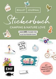 Cover von Bullet Journal Stickerbuch - Camping & Nature Love