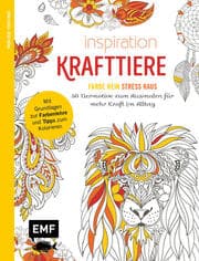 Cover von Inspiration Krafttiere - 50 Tiermotive zum Ausmalen für mehr Kraft im Alltag