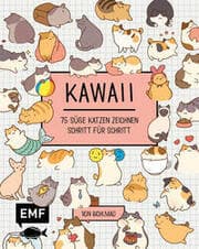 Cover von Kawaii: 75 süße Katzen zeichnen - Mit Schritt-Anleitungen