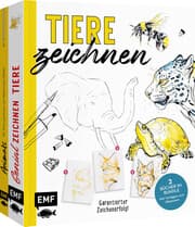 Cover von Tiere zeichnen - Das XXL-Starter-Set: Zwei Bücher im Bundle