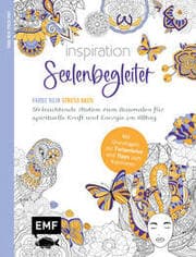 Cover von Inspiration Seelenbegleiter - 50 leuchtende Motive zum Ausmalen für spirituelle Kraft und Energie im Alltag