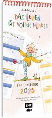 Cover von Familienplaner 2025: Das Leben ist voller Wunder - Familienkalender mit 5 Spalten