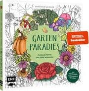 Cover von Gartenparadies - Florale Motive und Tiere ausmalen