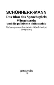 Cover von Das Blau des Sprachspiels