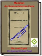 Cover von 'Manifest der Kommunistischen Partei' (deutsche Ausgabe 1872)