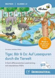 Cover von Tiger, Bär & Co: Auf Lesespuren durch die Tierwelt