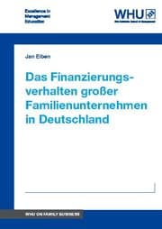 Cover von Das Finanzierungsverhalten großer Familienunternehmen in Deutschland