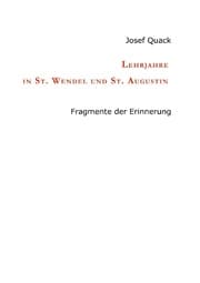 Cover von Lehrjahre in St. Wendel und St. Augustin