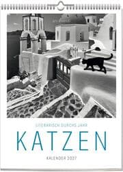 Cover von Literarisch durchs Jahr - Katzen Kalender 2027