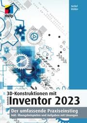 Cover von 3D-Konstruktionen mit Autodesk Inventor 2023