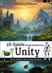 Cover von 3D-Spiele programmieren mit Unity