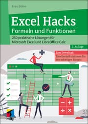 Cover von Excel Hacks - Formeln und Funktionen