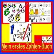 Cover von Mein erstes Zahlen-Buch - Zahlen malen, ausmalen, vervollständigen und schreiben