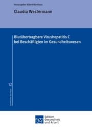 Cover von Blutübertragbare Virushepatitis C bei Beschäftigten im Gesundheitswesen