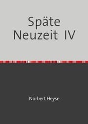 Cover von Späte Neuzeit IV