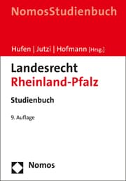 Cover von Landesrecht Rheinland-Pfalz