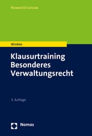 Cover von Klausurtraining Besonderes Verwaltungsrecht